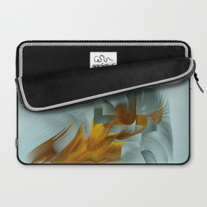Flow Abstract IX Laptop Sleeve Gallery Image 2
