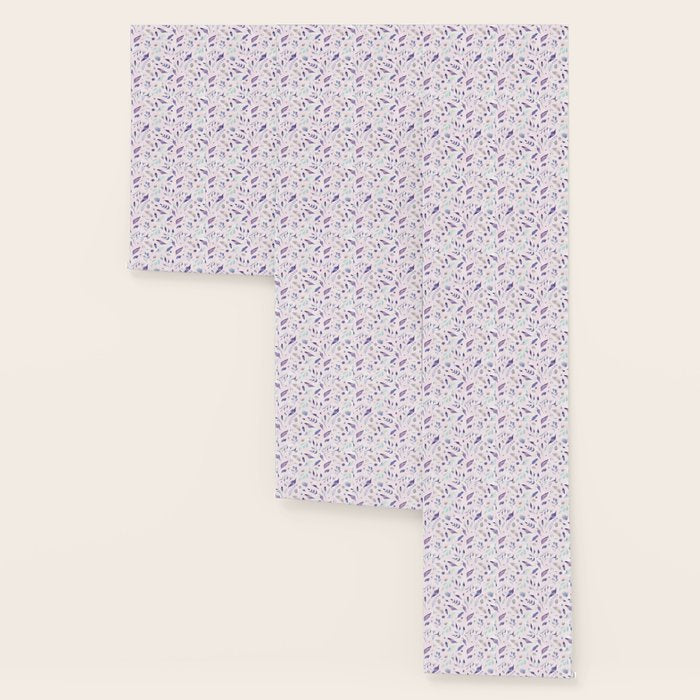 Modern blush pink navy blue purple watercolor floral Wallpaper Gallery Image 3