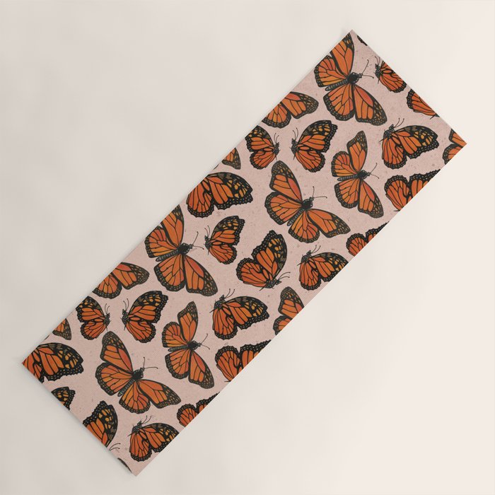 Butterfly Watercolor Yoga Mat Gallery Image 1