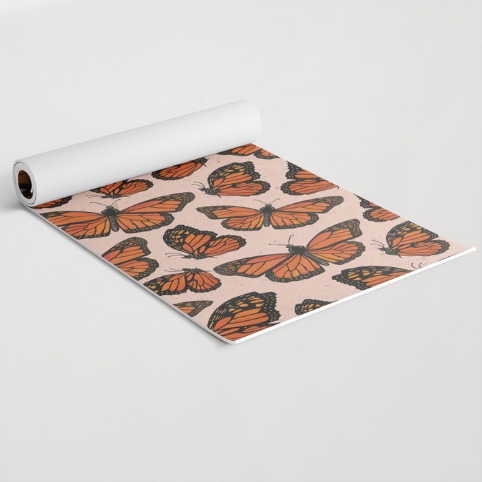 Butterfly Watercolor Yoga Mat Gallery Image 2