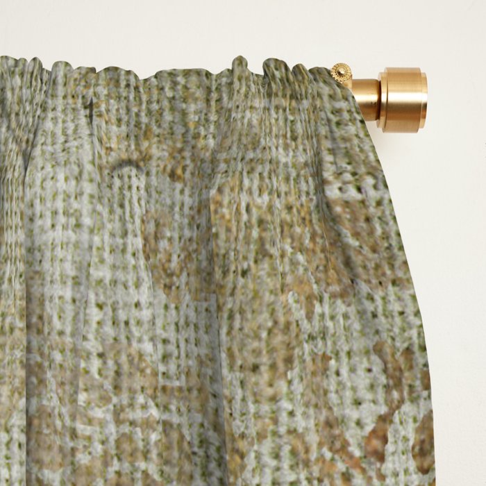 Aged Damask Texture 3 Window Curtain Gallery Image 2