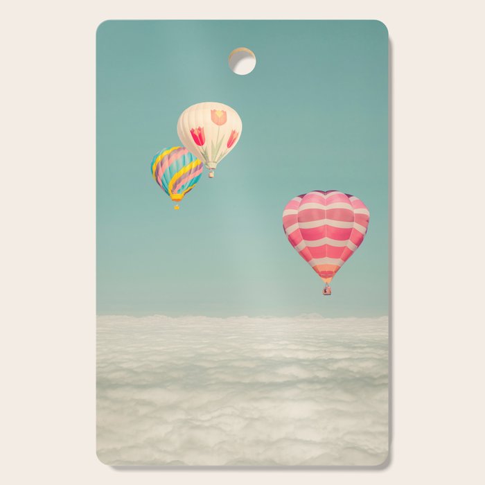 Hot Air Balloons Over Clouds Cutting Board Gallery Image 1