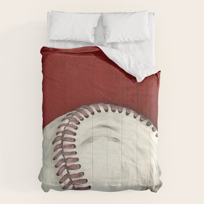 Vintage Baseball Art Comforter Gallery Image 1