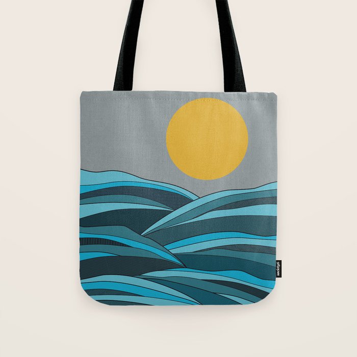 The ocean, waves and sun Tote Bag Gallery Image 1