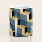 Cuboid Mid Century Abstract Shapes Pattern V Coffee Mug Gallery Image 4