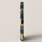 Cuboid Mid Century Abstract Shapes Pattern V iPhone Case Gallery Image 2