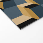 Cuboid Mid Century Abstract Shapes Pattern V Welcome Mat Gallery Image 2