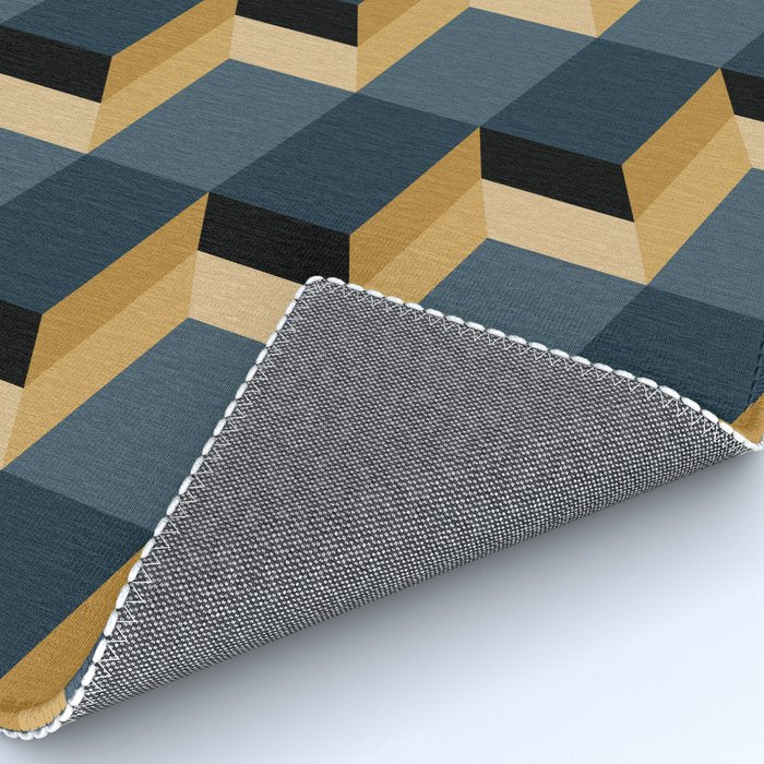 Cuboid Mid Century Abstract Shapes Pattern V Rug Gallery Image 4