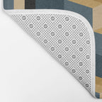 Cuboid Mid Century Abstract Shapes Pattern V Bath Mat Gallery Image 2