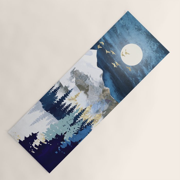 Moonlit Snow Yoga Mat Gallery Image 1