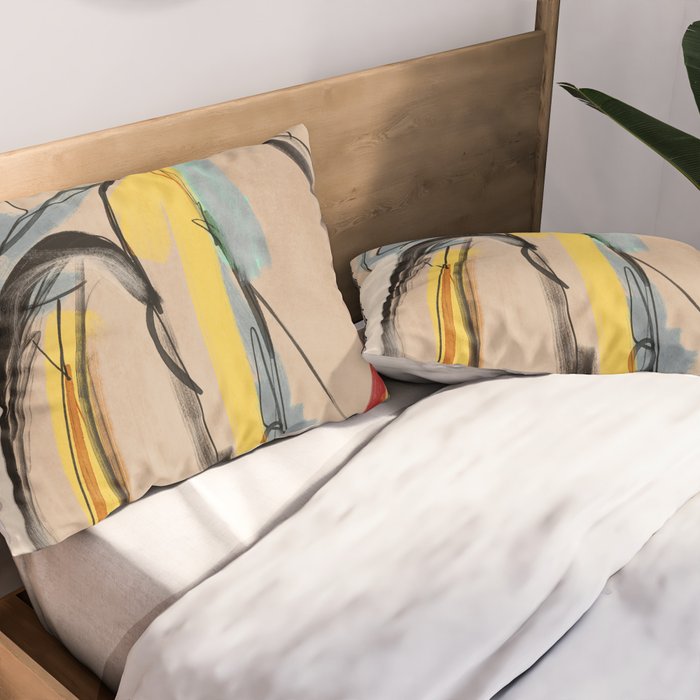 Abstract Female Figure Pillow Sham Gallery Image 2