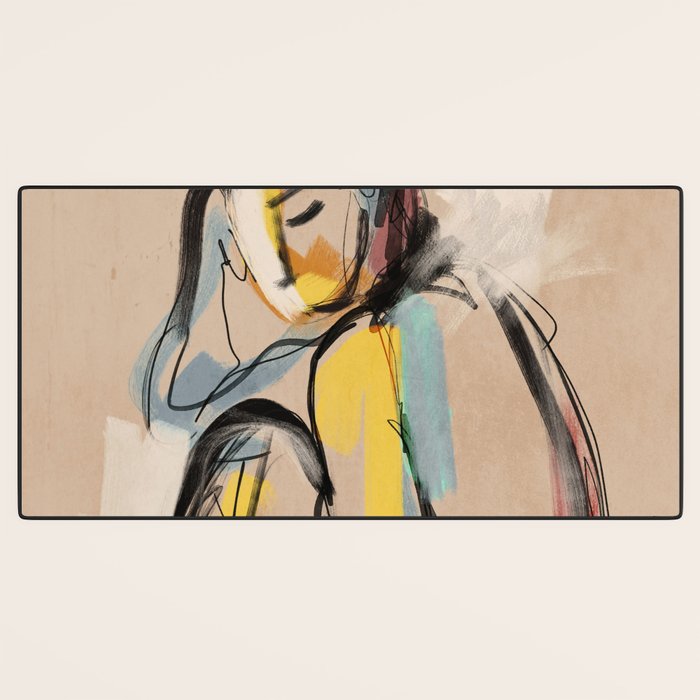 Abstract Female Figure Desk Mat Gallery Image 3