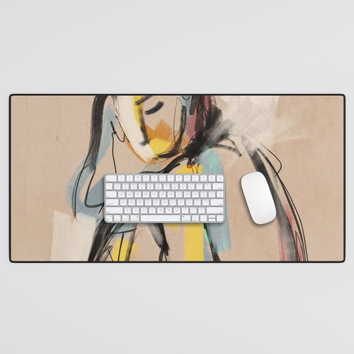 Abstract Female Figure Desk Mat Gallery Image 1