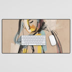 Abstract Female Figure Desk Mat Gallery Image 1