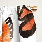 Orange Butterflies Window Curtain Gallery Image 2