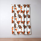 Orange Butterflies Window Curtain Gallery Image 3
