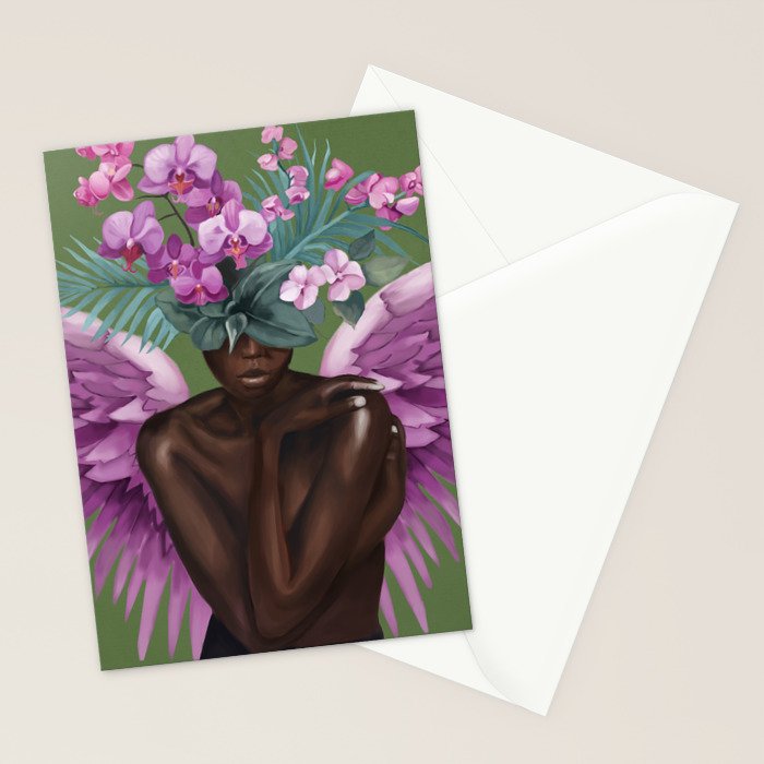 Celestial Bloom Stationery Card Gallery Image 2
