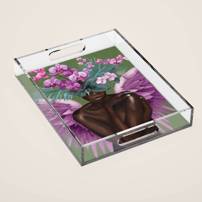 Celestial Bloom Acrylic Tray Gallery Image 1