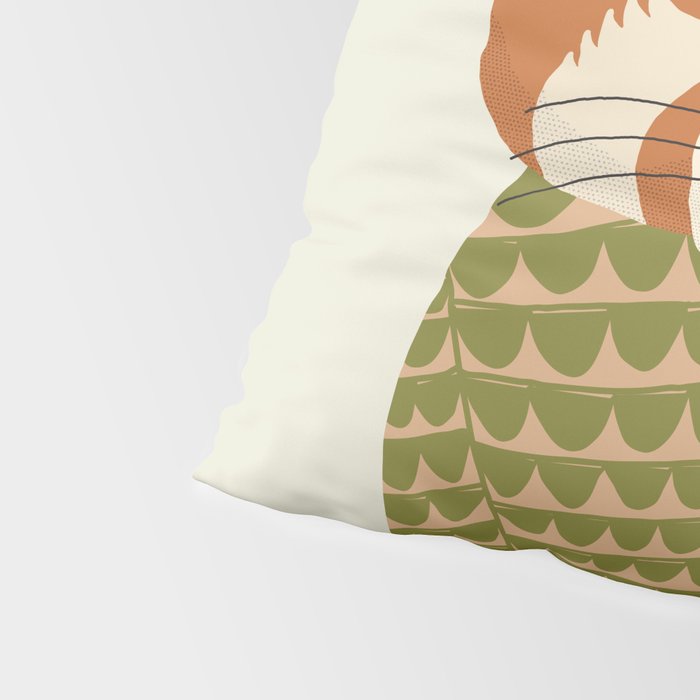 Whimsical Red Panda Pillow Sham Gallery Image 4