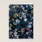 Skull Snake and Flowers Stationery Card Gallery Image 2