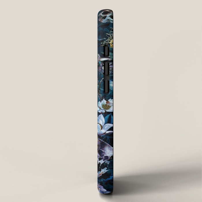 Skull Snake and Flowers iPhone Case Gallery Image 2
