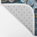 Skull Snake and Flowers Bath Mat Gallery Image 2