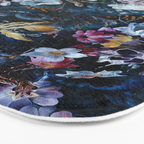 Skull Snake and Flowers Bath Mat Gallery Image 3