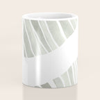 Sage green tropical leaves Coffee Mug Gallery Image 4