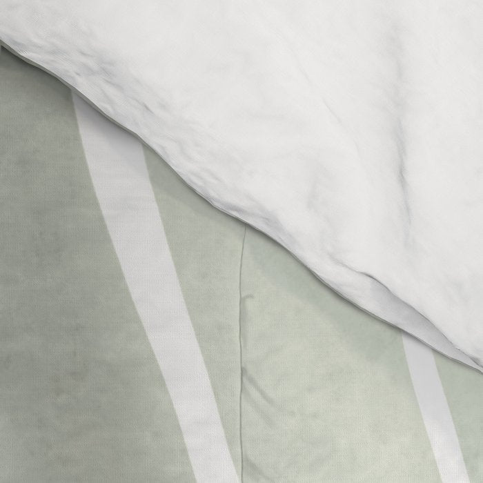 Sage green tropical leaves Comforter Gallery Image 4