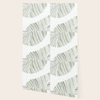 Sage green tropical leaves Wallpaper Gallery Image 2