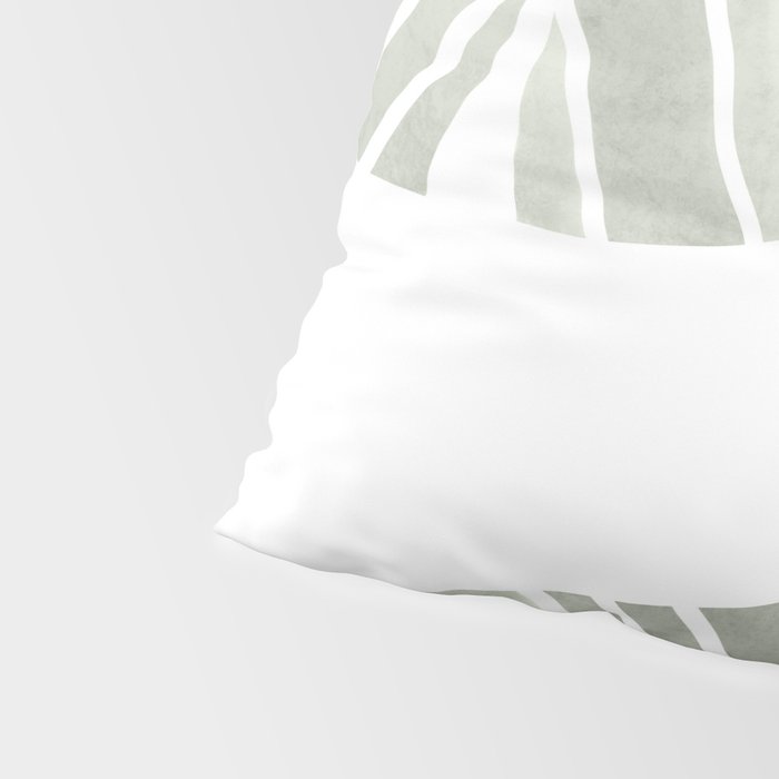 Sage green tropical leaves Pillow Sham Gallery Image 4