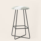 Sage green tropical leaves Stool Gallery Image 1