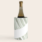 Sage green tropical leaves Wine Chiller Gallery Image 1