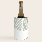Sage green tropical leaves Wine Chiller Gallery Image 2