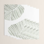 Sage green tropical leaves Wrapping Paper Gallery Image 3