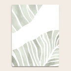 Sage green tropical leaves Notebook Gallery Image 4