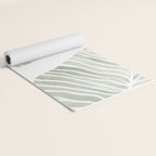 Sage green tropical leaves Yoga Mat Gallery Image 2