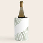 Sage green tropical leaves Wine Chiller Gallery Image 3