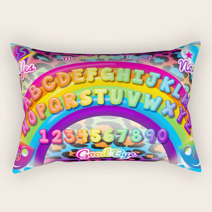 1997 Neon Rainbow Spirit Board Rectangular Pillow Gallery Image 2