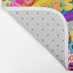 1997 Neon Rainbow Spirit Board Bath Mat Gallery Image 2