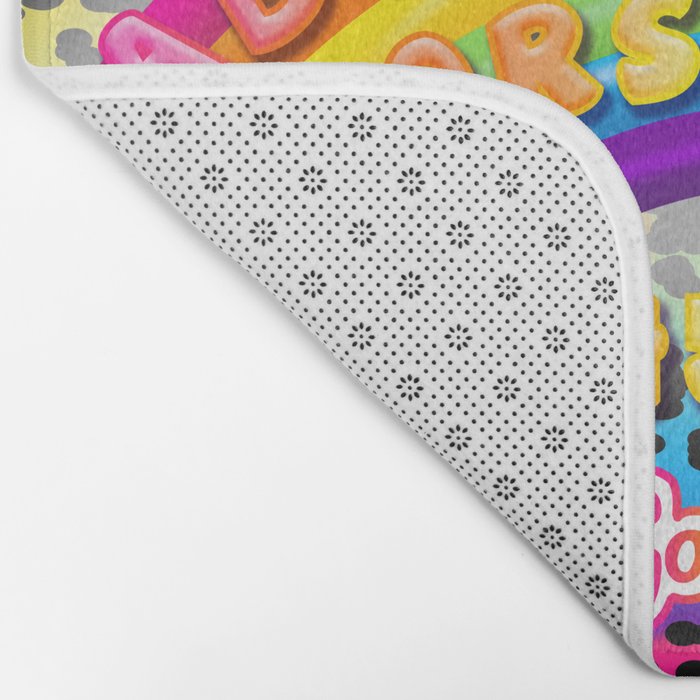1997 Neon Rainbow Spirit Board Bath Mat Gallery Image 2