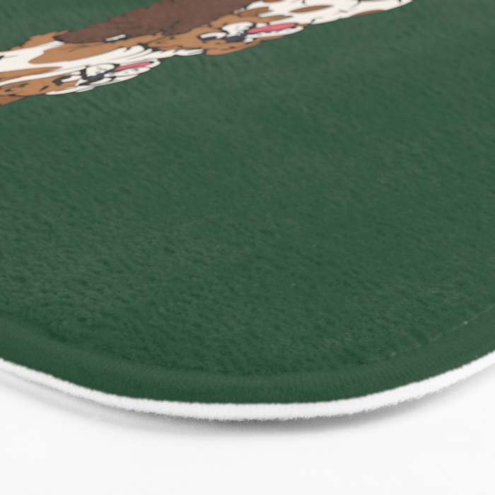 Christmas Tree English Bulldog Bath Mat Gallery Image 3