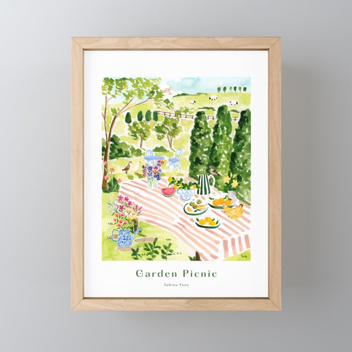 Garden Picnic Mini Art Print Gallery Image 1