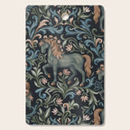Whimsical Horses Botanicals II Cutting Board Gallery Image 1