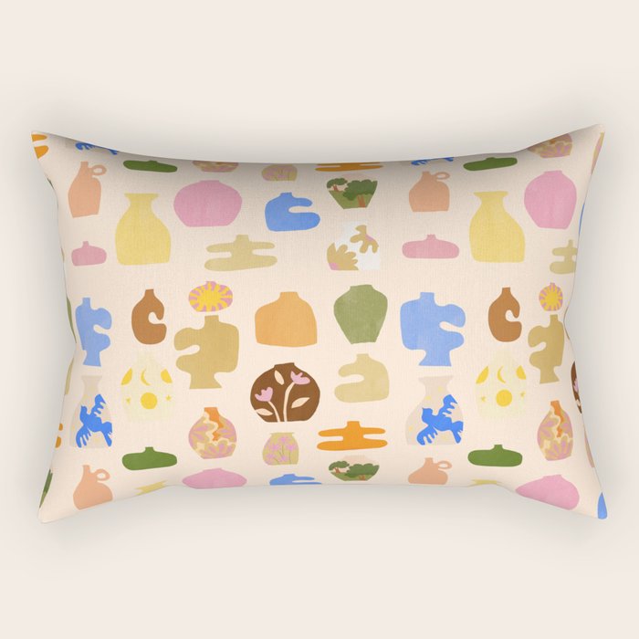 Abstract Vases Rectangular Pillow Gallery Image 2
