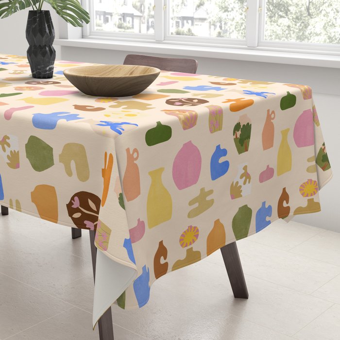 Abstract Vases Tablecloth Gallery Image 3