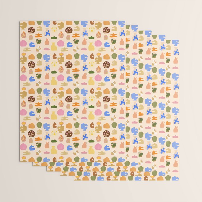 Abstract Vases Wrapping Paper Gallery Image 3