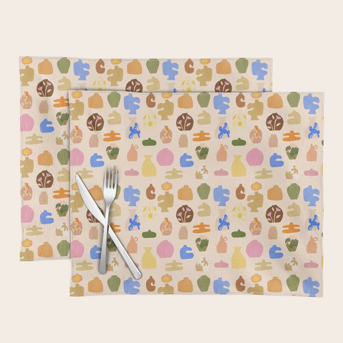 Abstract Vases Placemat Gallery Image 1