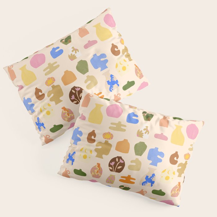 Abstract Vases Pillow Sham Gallery Image 1