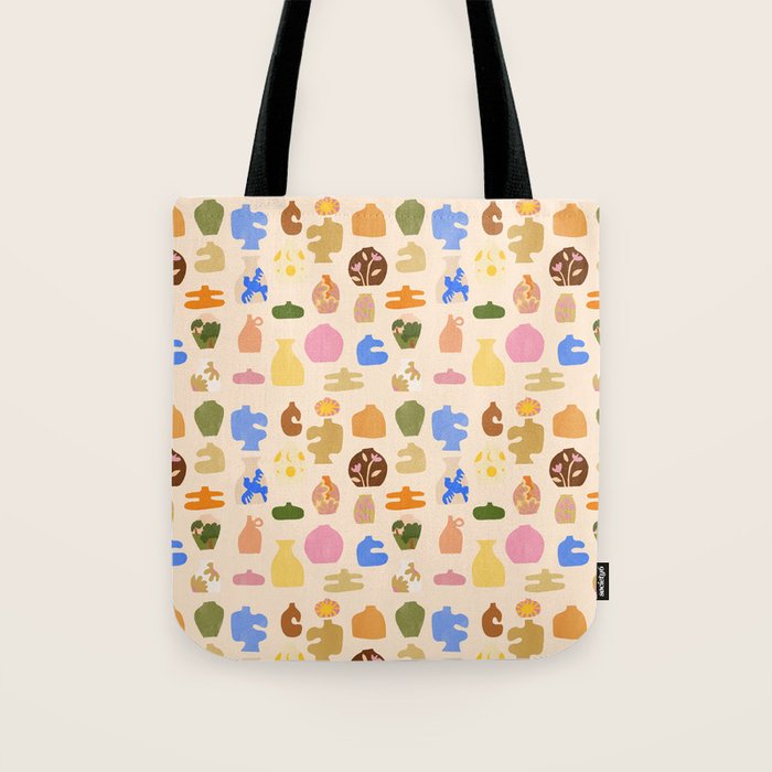 Abstract Vases Tote Bag Gallery Image 1